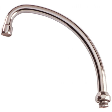Porcher – Bec tube pour robinet – Longueur 20 cm – Filetage 20x27 – Design col de cygne pour cuisine moderne