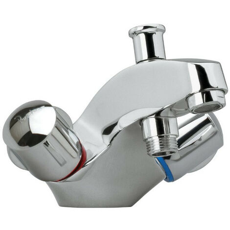 Porcher - Mélangeur bain-douche monotrou Ulysse sans ensemble de douche têtes 15x21 à clapet guidé chromé