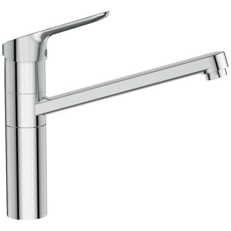 Porcher – Mitigeur de cuisine bec haut orientable – Finition chrome – Limiteur de débit déverrouillable – Technologie BlueStart