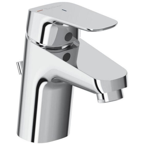 Porcher – Mitigeur de lavabo chromé avec bec fixe et mousseur – Hauteur 133 mm – Raccordement F 3/8' – D0586AA