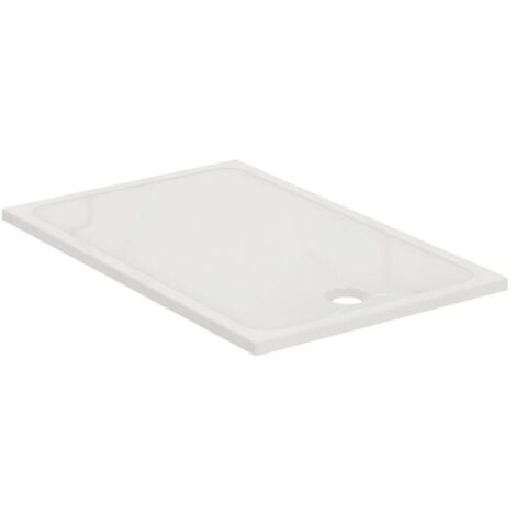 Porcher – Receveur de douche extra-plat rectangulaire 140x90cm en grès fin émaillé blanc – Antidérapant PN24 – Accès facile pour douche à l'italienne - P0217YK