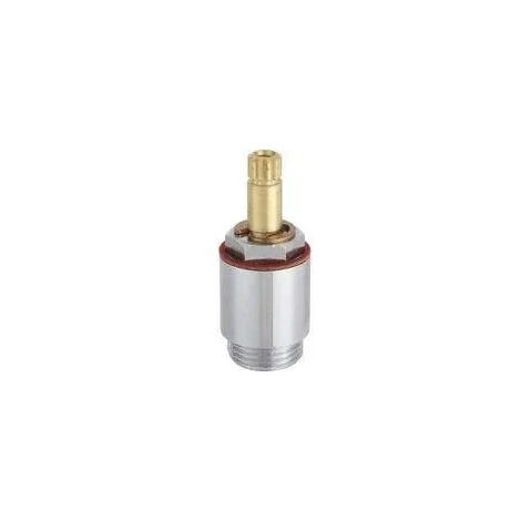 Porcher – Tête de robinet à clapet 18x125 mm – Inserts et vis inclus – Pour mélangeurs et mitigeurs – Filetage plomberie standard