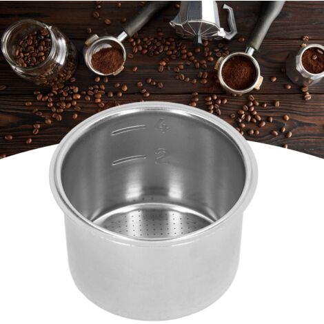 Poröser Filterkorb für 51-mm-Siebträger aus Edelstahl 304 – Zubehör für Kaffeemaschinen, 4 Tassen
