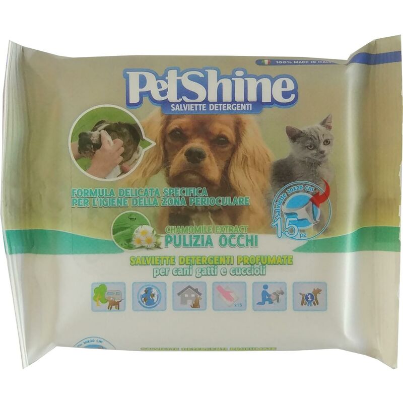 

Porrini Toallitas Higiene para ojos Perro/Gato,15ud