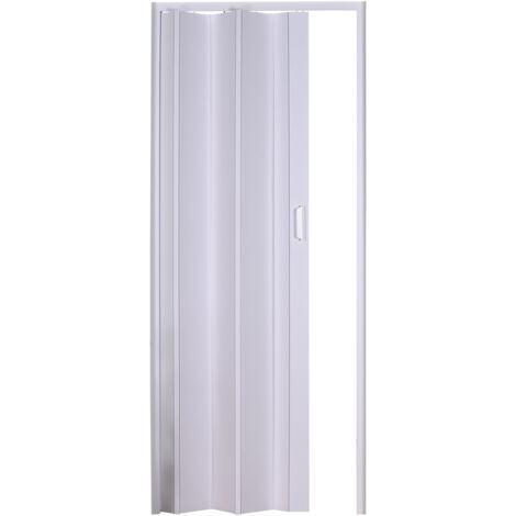 Porta a soffietto bianca cm 83 x 214 h facile istallazione