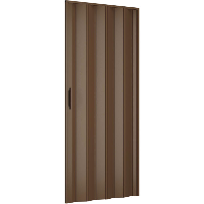Porta A Soffietto Da Interno Rollplast In Pvc Noce 82 X 214 Cm
