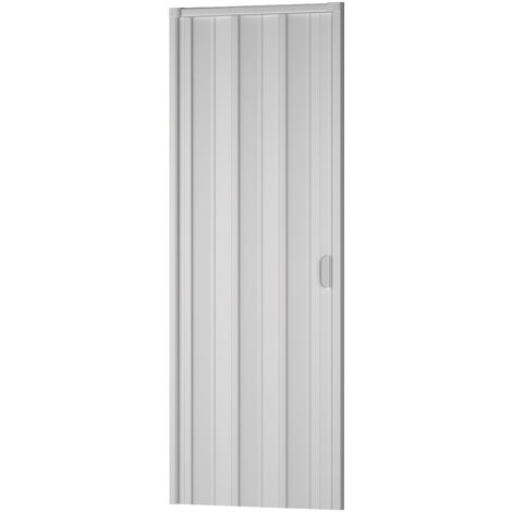 Porta a Soffietto da Interno 88,5x214 cm in PVC Florance Pino Sbiancato