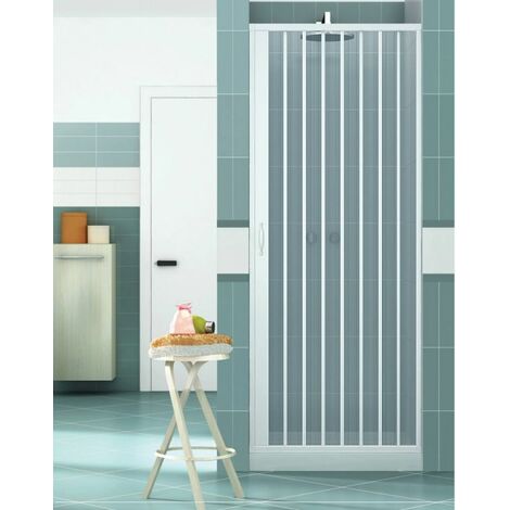 Porta a soffietto in PVC per doccia ad estensione regolabile cm 80/110 -  box arredo bagno