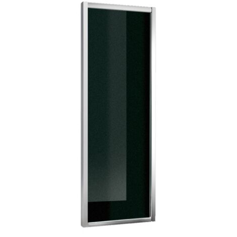 "PORTA A SOFFIETTO """"SMERALDA"""" STAMPATO C 3MM PROFILO CROMO 78-83 - Ap. 73 cm"