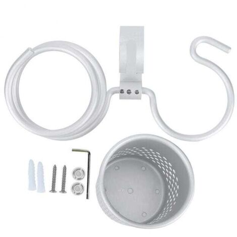Porta asciugacapelli elettrico da parete in alluminio, scaffale portaoggetti, organizer per uso domestico