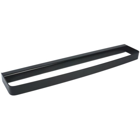 Porta asciugamani 45 a muro in acciaio nero opaco mod. 25 Black