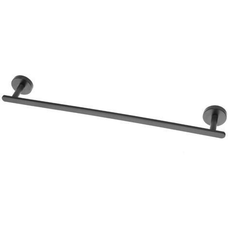 Porta asciugamani 50 cm in acciaio nero opaco Chic Black