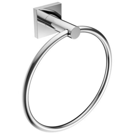 PORTA ASCIUGAMANI AD ANELLO MOD. HOTEL MAISON Cromo cm 19 x h.21 x 7,4