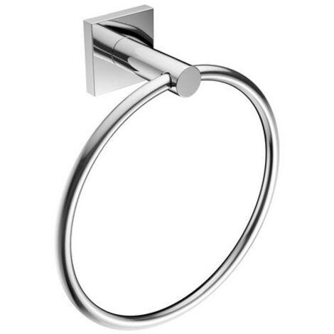 PORTA ASCIUGAMANI AD ANELLO MOD. HOTEL MAISON Cromo cm 19 x h.21 x 7,4 METAF