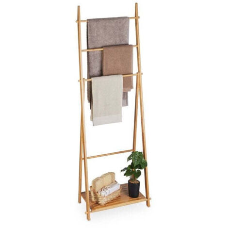 Porta asciugamani bamboo 4 aste