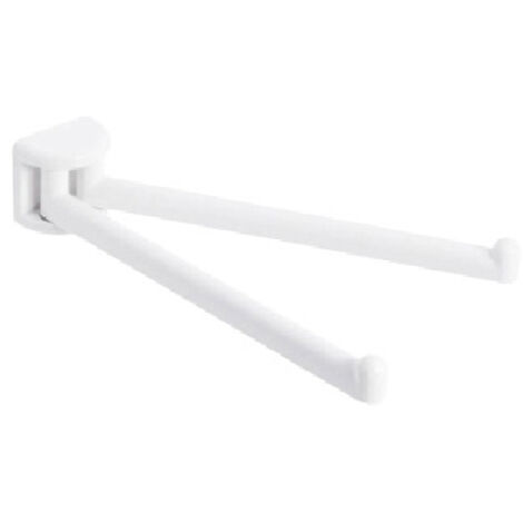PORTA ASCIUGAMANI CON BRACCI A SNODO  SERIE LINEA Bianco METAF