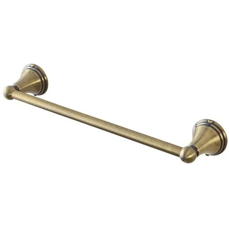 Porta asciugamani da muro 40 cm finitura bronzo kit di fissaggio incluso Iris