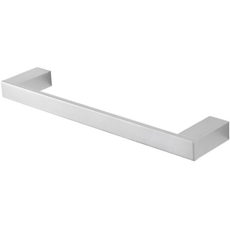 Porta asciugamani diritto da muro L 35 cm in alluminio argento Sky