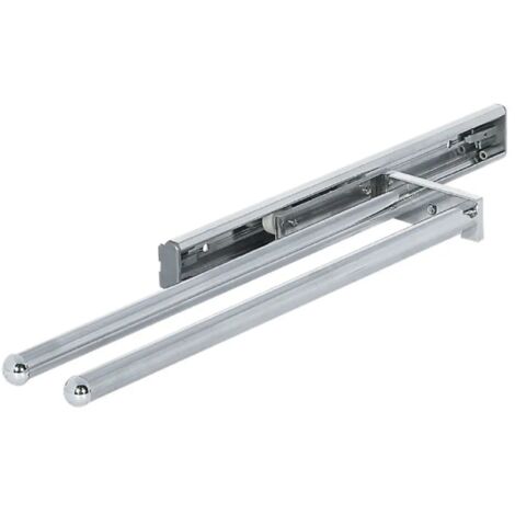 PORTA ASCIUGAMANI ESTRAIBILE MM.330 ALLUMINIO ARGENTO