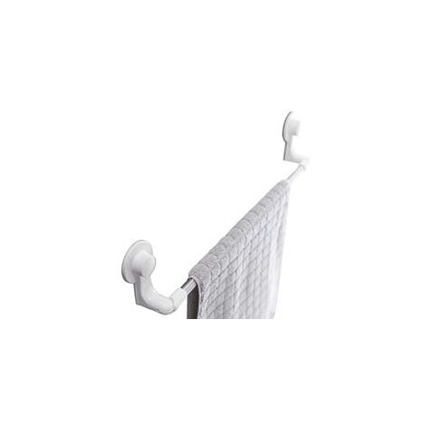 PORTA ASCIUGAMANO BAGNO IN ABS- - mm.570x61x109 - colore bianco - 3 pezzi AGLAIA