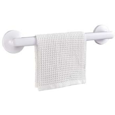 PORTA ASCIUGAMANO BAGNO IN ABS+TPR- - mm.421x73x59 - colore bianco - 3 pezzi AGLAIA