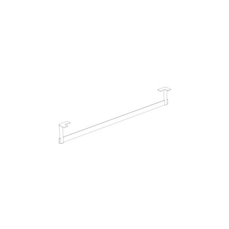 Porta asciugamano cm. 59 nero opaco (per B6R65) di Ceramica Globo