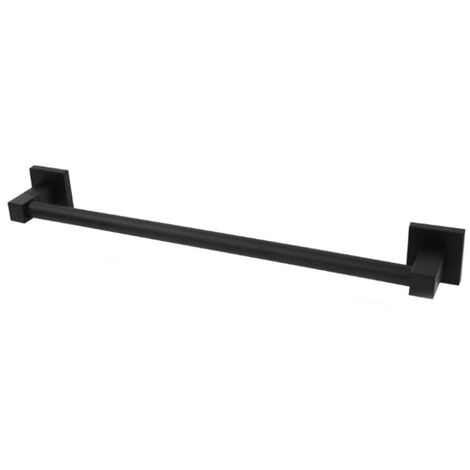 Porta asciugamano moderno da muro in acciaio 43 cm fissaggio con viti o senza viti biadesivo accessori arredo bagno