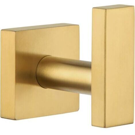 Porta-asciugamano per vasche, gancio per asciugamani bagno in oro spazzolato, supporto per asciugamani da doccia in acciaio inossidabile SUS304, gancio per vestiti resistente, supporto per asciugamani