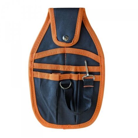 Porta Attrezzi da Cintura Professionale in Nylon, Marsupio Portautensili 6 Tasche con Clip, D-Ring e Passante per Elettricisti, Idraulici, Manutentori