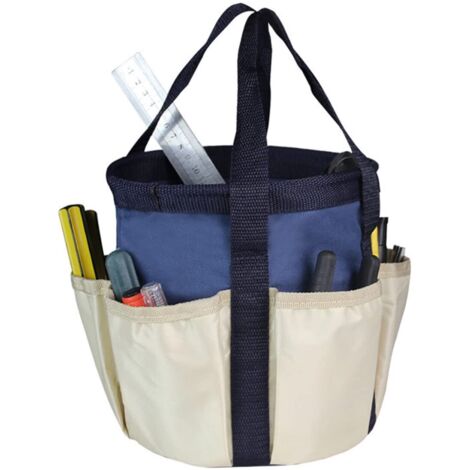Porta attrezzi da giardino, borsa porta attrezzi da giardino resistente, organizer per attrezzi da giardinaggio con 6 tasche per donne e uomini, blu navy