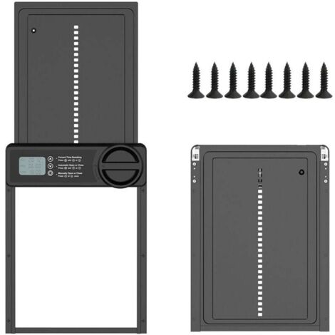 Porta automatica per pollaio con timer programmabile notte/mattina tramite app, porta automatica per pollaio in lega di alluminio, schermo LCD impermeabile, porta per pollaio motorizzata