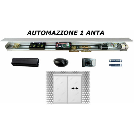 Porta Automatica Scorrevole 1 Anta Automazione Per Porta Ingresso Automatico 24v