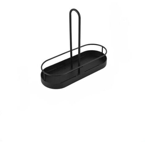 Porta bicchieri monouso da tavolo, porta bicchieri da acqua, latte e tè da appoggio, design in ferro nero, 25,41022,5 cm
