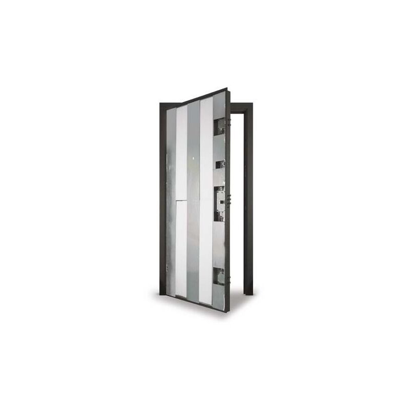 Porta Blindata Con Cerniere A Scomparsa Filo Muro Telaio Complanare...