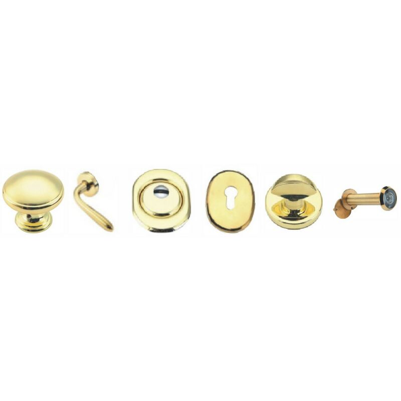 Image of Porta blindata-kit accessori oro destra