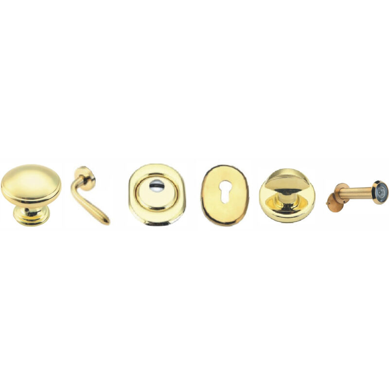 Image of La Dea Cap - porta blindata-kit accessori oro dx