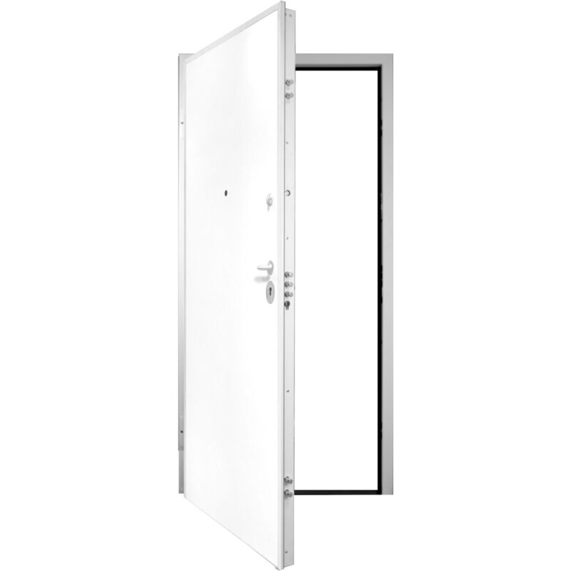 Blindofacile Porta Blindata Pannelli E Telaio Bianco Da Interno Per...
