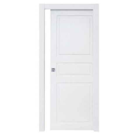 PORTA BUGNA SCORREVOLE 70X210 CM LACCATO BIANCO