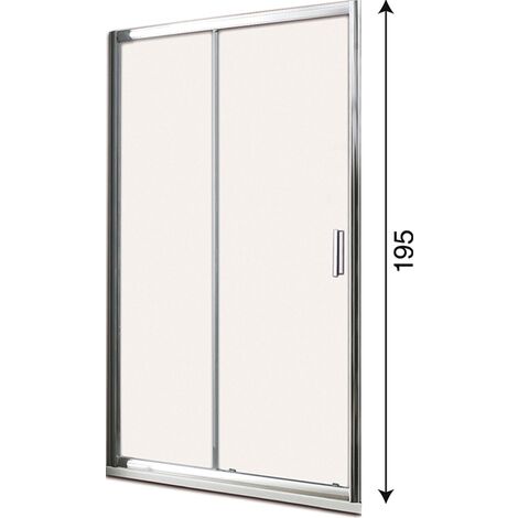 Porta Per Cabina Doccia.Porta Cabina Box Doccia Scorrevole Per Nicchia In Cristallo Temperato 6mm H 195 Dimensione 93073a 875 925 Ingresso Utile 32 Cm 282812778344 14