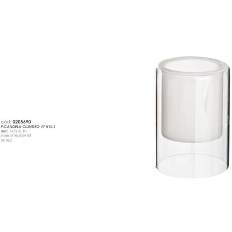 Porta candela cilindro vt h10.4 - bizzotto