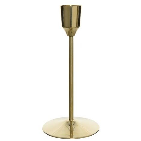PORTA CANDELE IN OTTONE ORO H20.50CM