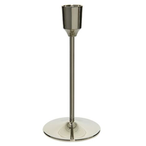 PORTA CANDELE IN OTTONE SILVER H20.50CM