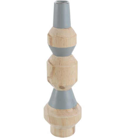 Porta candele wien azzurro realizzato in legno -Ø9.2 x h 32cm