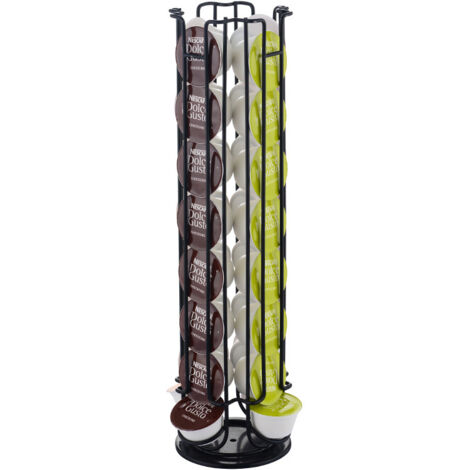 Porta cápsulas de café de 32 cápsulas, compatible con el soporte para cápsulas de café Dolce Gusto, dispensador de cápsulas, soporte para cápsulas de café giratorio de 360 grados, soporte para cápsula