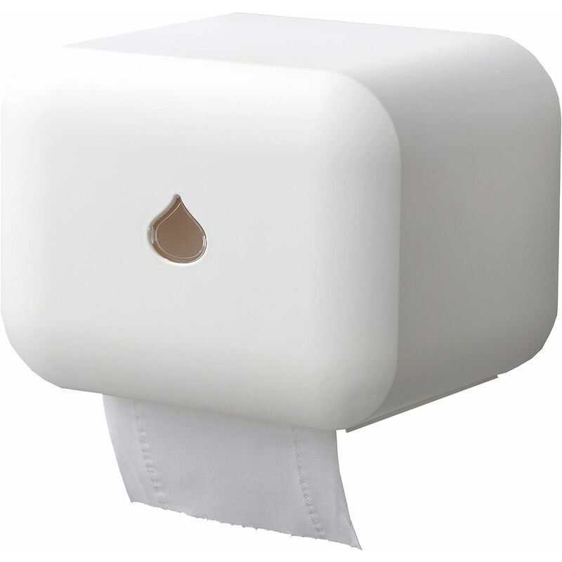 Yoyo - Porta Carta Igienica Autoadesiva Porta Carta Igienica Autoadesiva Impermeabile Da Parete Per Smartphone (Bianco)