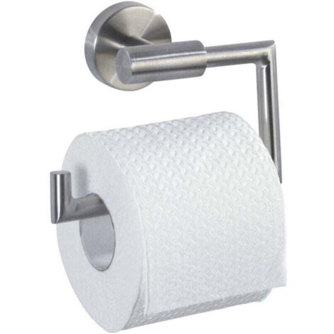 Porta carta igienica Bosio in acciaio inox opaco senza coperchio, porta carta igienica da parete da 15 cm, porta carta igienica di design, accessori da bagno in acciaio inox, 15 x 10,5 x 6,5 cm