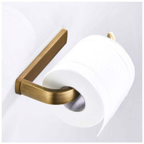 Porta carta igienica da cucina, imita il porta rotolo di carta igienica in ottone anticato, porta carta igienica da cucina, da parete, per bagno e cucina, bronzo spazzolato