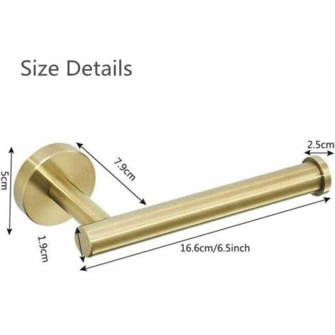 Porta carta igienica da parete in acciaio inox 304 per bagno, accessori da toeletta in oro spazzolato