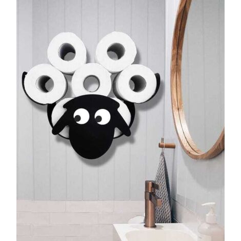Porta carta igienica in metallo indipendente, organizer per carta igienica, porta carta igienica decorativo a forma di animale, bagno