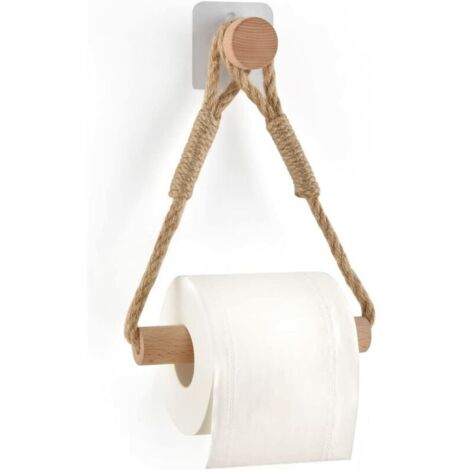 Porta carta igienica senza forare porta carta igienica porta rotolo carta igienica porta asciugamani vintage porta carta igienica per bagno decorazione bagno corda industriale vintage